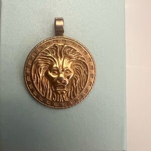 Vintage Gold Lion Pendant